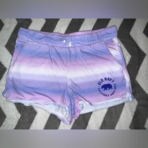 Women’s Old Navy Lavender and White Comfortable Shorts Size XL Like New.